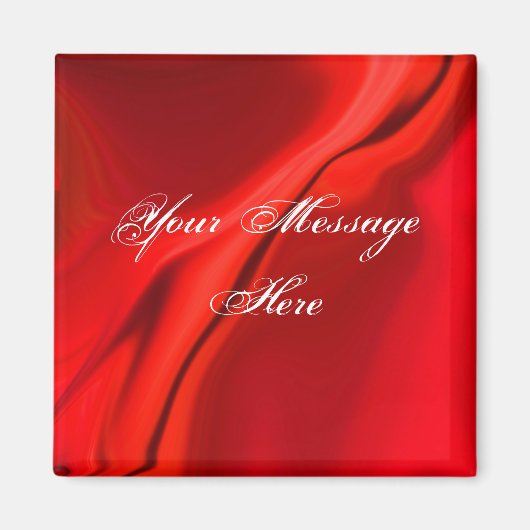 平滑な赤デザイン磁石 マグネット (正面)