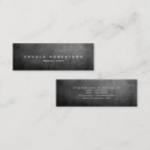 平滑な黒板プロフェッショナル名刺 スキニー名刺 (正面/裏面)