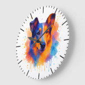 平滑コリー時計 ラージ壁時計 (傾斜)