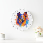 平滑コリー時計 ラージ壁時計 (ホーム)