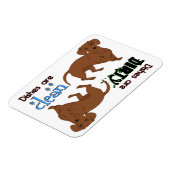 平滑ダックスシャント長方形食洗機磁石 マグネット (左側)