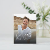 平滑ノート卒業発表はがき ポストカード (スタンド正面)