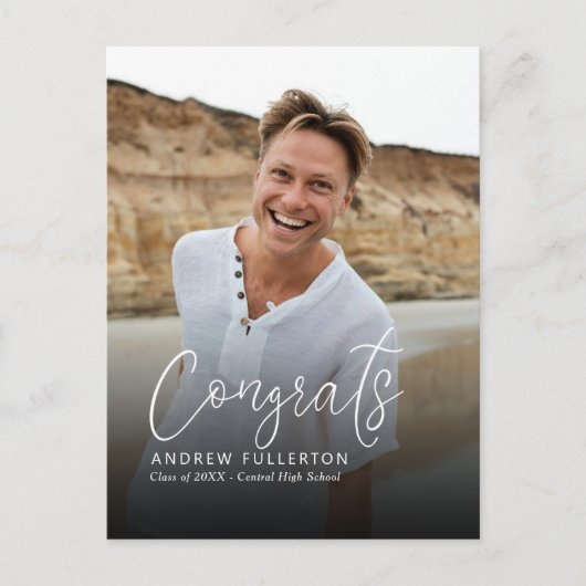 平滑ノート卒業発表はがき ポストカード (正面)