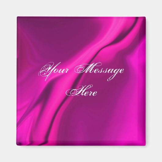 平滑ピンクデザイン磁石 マグネット (正面)