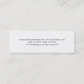 平滑プロフェッショナル モダン スキニー名刺 (裏面)