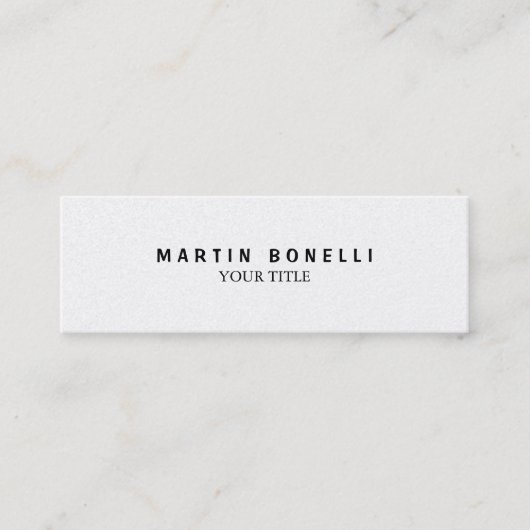 平滑プロフェッショナル モダン スキニー名刺 (正面)