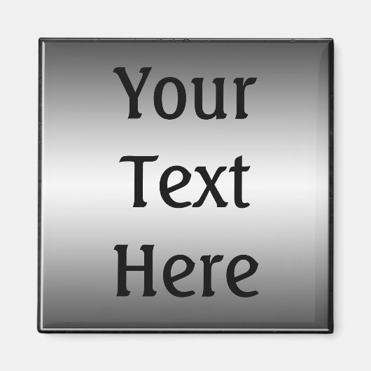 平滑金属プレートルックマグネット マグネット (正面)