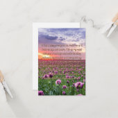 平然とした挨拶を日々理解するための祈りの言葉 カード (正面/裏面インサイチュ)