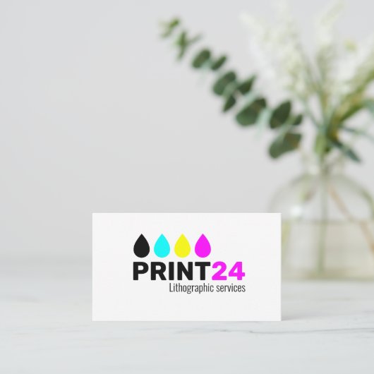 平版印刷 名刺 (スタンド正面)