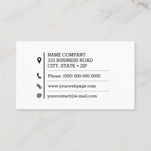 平版印刷 名刺 (裏面)