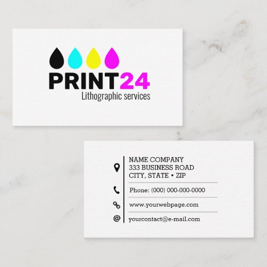 平版印刷 名刺 (正面/裏面)