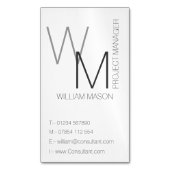 平白シンプルプロフェッショナル名刺 マグネット名刺 (正面縦)