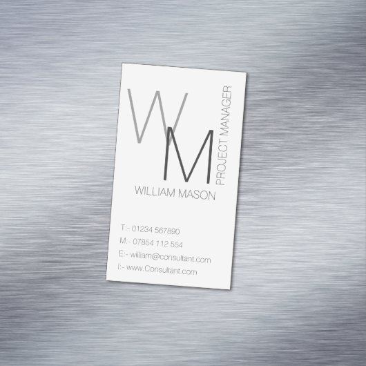 平白シンプルプロフェッショナル名刺 マグネット名刺 (インサイチュ)