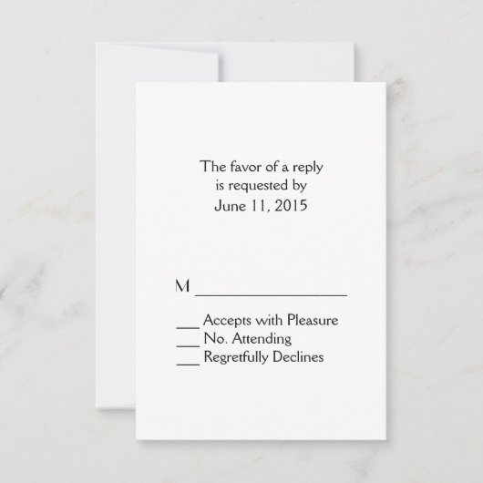 平白RSVP 出欠カード (正面)