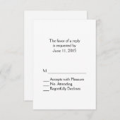 平白RSVP 出欠カード (正面/裏面)