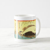 平目 & メバルのヒロシゲの魚の浮世絵 コーヒーマグカップ (正面右)