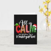 平穏じゃない、冗談だよ、幼稚園のクリスマス カード (黄色い花)