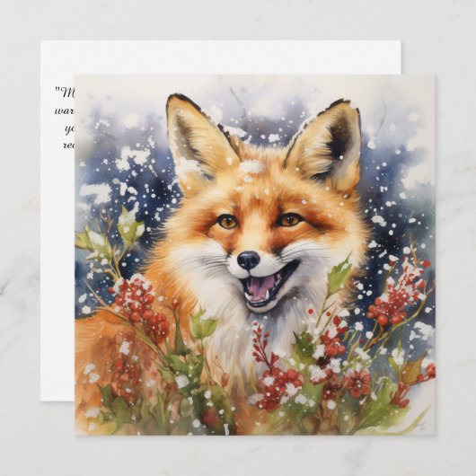 平穏なクリスマスの恵み シーズンカード (正面/裏面)