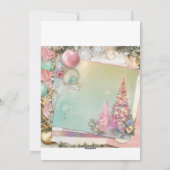 平穏なホリデーカード シーズンカード (裏面)