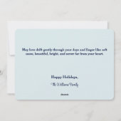 平穏な冬の小屋の季節の挨拶カード シーズンカード (裏面)