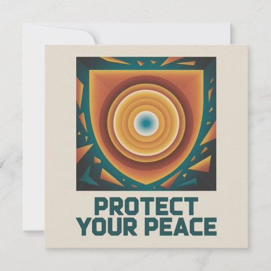 平穏な日々を守ろう 招待状 (正面)