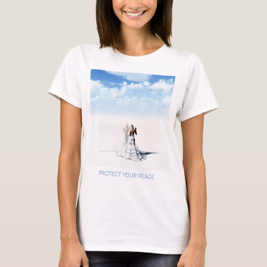 平穏な日々を守ろう。砂漠の花嫁 Tシャツ (正面)
