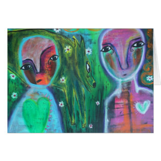 平穏な日の空白のなカード