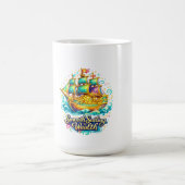 平穏な航海 富裕マグ コーヒーマグカップ (中央)