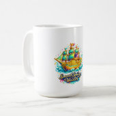 平穏な航海 富裕マグ コーヒーマグカップ (正面左)