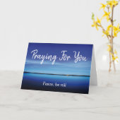 平穏をお祈りします キリスト教徒のための祈り カード (黄色い花)