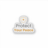 平穏を守るためのステッカー3(Protect Your Peace) シール (正面)