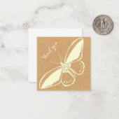 平空白のサンキューカード（蝶あり） ノートカード (正面/裏面インサイチュ)