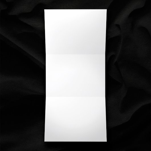 平空白の白5" x 7"水平結婚色 三つ折り招待状