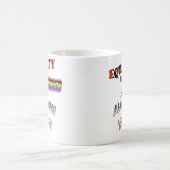平等と多様性はアメリカの価値観 コーヒーマグカップ (中央)