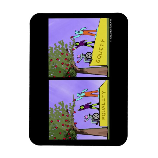 平等と平等 マグネット (縦)