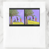 平等と平等 長方形シール (バッグ)