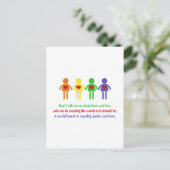 平等と愛の世界 ポストカード (スタンド正面)