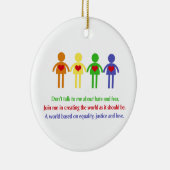 平等と正義と愛の世界 セラミックオーナメント (右)