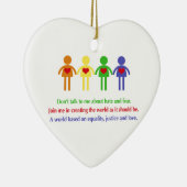 平等と正義と愛の世界 セラミックオーナメント (右)