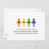 平等と正義と愛の世界 ポストカード (正面/裏面)