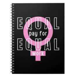 平等な仕事のフェミニストのための平等な支払い ノートブック