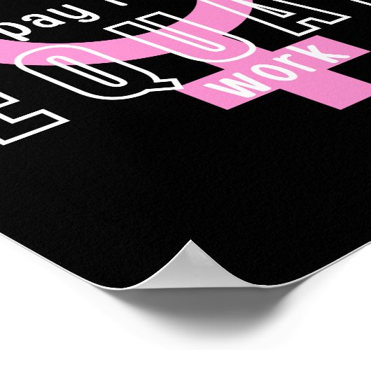 平等な仕事のフェミニストのための平等な支払い ポスター (角)