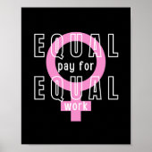 平等な仕事のフェミニストのための平等な支払い ポスター (正面)