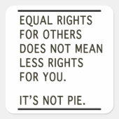 平等な権利その他の人は以下の権利そのパイ スクエアシール (正面)