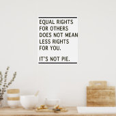 平等な権利その他の人は以下の権利そのパイ ポスター (キッチン)