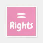 平等な権利 スタンダードカクテルナプキン (正面)