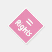 平等な権利 スタンダードカクテルナプキン (角)