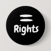 平等な権利 缶バッジ (正面)