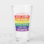 平等な権利 | LGBTQの権利 |プライドパレード | Ally タンブラーグラス (裏面)
