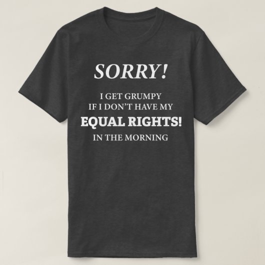 平等な権利 Tシャツ (デザイン正面)